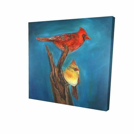 FONDO 16 x 16 in. Birds on A Branch-Print on Canvas FO2793484